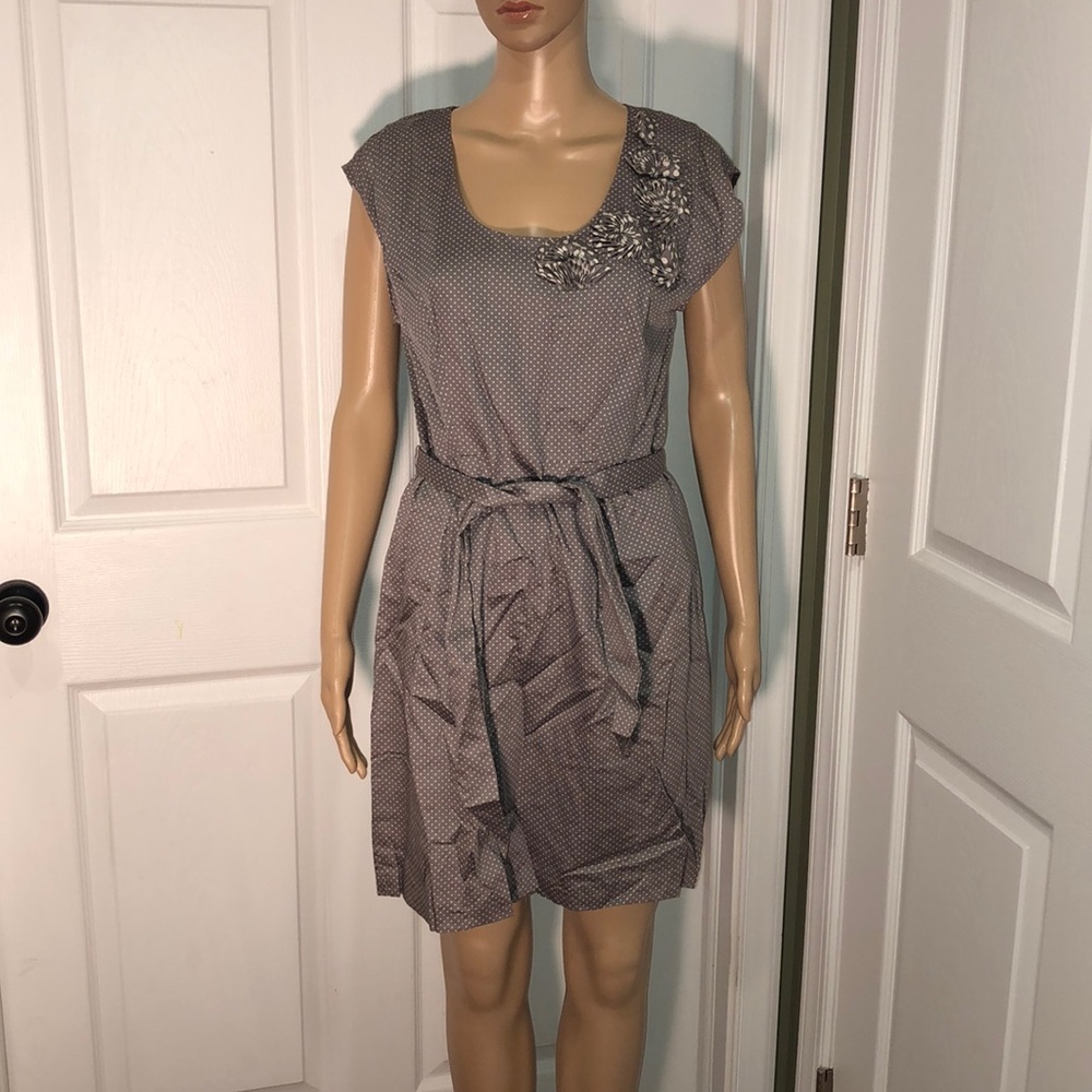 Ann Taylor LOFT Grey Print Dress 4
